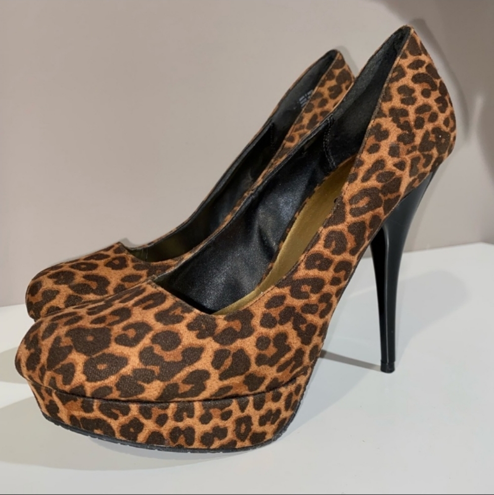 Candie's Leopard Print Heels